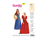 Schnittmuster burda style - Fantasy - Kleid & Haube Mittelalter 7468